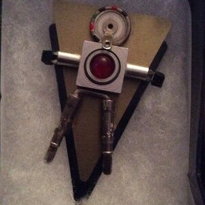 NWOT One of a Kind Steampunk Robot Brooch